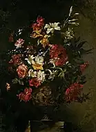 浮彫をされた花瓶の花フィッツウィリアム美術館蔵