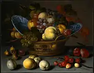 『籠に入った果物』（1622年頃）ナショナル・ギャラリー (ワシントン)