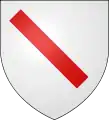 バトンArgent a baton gules