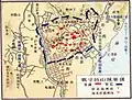 城山の戦いの戦況図