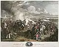 ワーテルローの戦い/中央の私服のフロックコート姿がウェリントン将軍