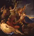 L'Enfance de Jupiter, キャンバスに油彩, 150 × 144 cm, musée Saint-Loup, フランストロワ