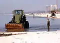 清掃後のビロクシ海岸