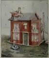 ビアトリクス・ポター著『ピーター・ラビット&nbsp;２匹の悪いねずみのおはなし（英語版）』(1904年)の挿し絵のドールハウス