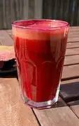 ブレンダーでつくったビートジュース