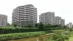 樋井川より北西の眺望