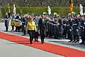 2016年のアンゲラ・メルケル首相がバラク・オバマ大統領を歓迎した時の様子