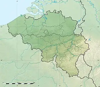 ブリュッセルの位置(ベルギー内)