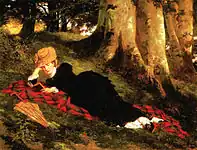「森での読書」