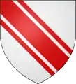 コティスArgent a bend cotised gules