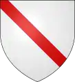 ベンドレットArgent a bendlet gules