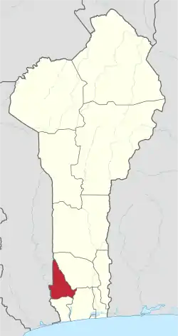 クッフォ県の位置