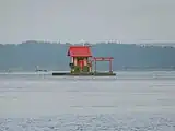 厚岸湖の弁天島