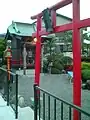 弁才天を祀った神社静岡県沼津市 (この地域では浮島沼があったことから弁才天信仰が盛んであった)