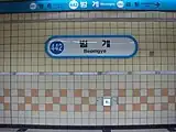 駅名標(2008年撮影)