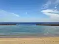 別府市・的ヶ浜公園にて