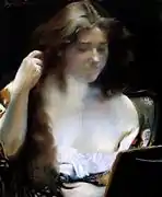 「化粧する女」(c.1900)
