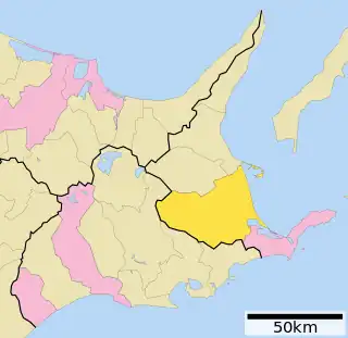 別海町位置図