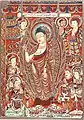 ベゼクリク千仏洞『誓願図』　9世紀　　第3様式の例。人物の相貌や装束に唐の影響が強く表れている。
