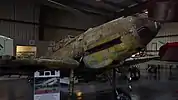 Bf 109E-7製造番号 3523。当初E-1で製造されたが、完成前にE-7へと改められた。現在は修復中。