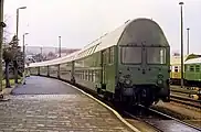 東ドイツ(ドイツ国営鉄道)向けに運転台付きの編成も作られた(1993年撮影)