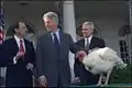 第11回七面鳥恩赦式でのビル・クリントン大統領 1999年