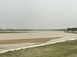 浜州黄河大橋の遠景