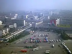市街地の鳥瞰