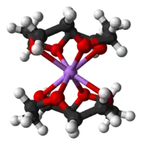Ball-and-stick model of the bis(12-crown-4)lithium cation