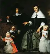 コルネリス・ビスコップ 「家族の肖像」(1660)
