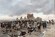 ブージュの戦いの後の野宿