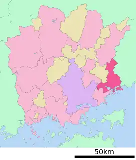 備前市位置図