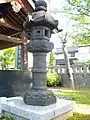 清水神社の春日型灯篭献灯丸木小林恒次郎氏