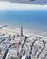 空から見たブラックプールタワー