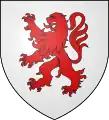 rampant gules