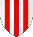 スリー・ペイレットArgent three pallets gules