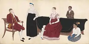 ヤン・コック・ブロンホフ家族図 1817年