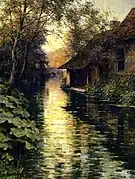 "Boathouse on a Stream"