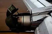 737-200型機の逆噴射装置(スラストリバーサ)