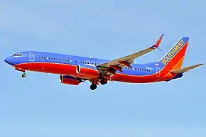 サウスウエスト航空のボーイング737-800