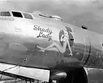 第497爆撃団 第870飛行隊所属「Shady Lady」号のノーズアート
