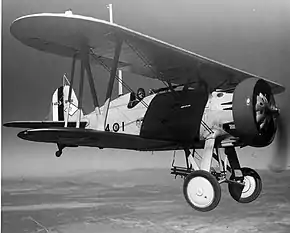 飛行するF4B-3 8891号機(製造番号 1595)(1931年撮影)