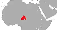 1500年のボルヌ帝国の領土