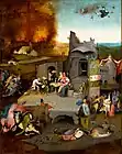 ヒエロニムス・ボス (1450-1516). The Temptation of Saint Anthony, c. 1500.