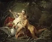 フランソワ・ブーシェ『レダと白鳥』1742年 スウェーデン国立美術館所蔵
