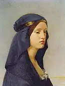 「エルギヴァ(10世紀イングランド王エドウィの王妃)」、 (1855)、個人蔵