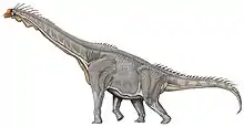 ブラキオサウルス想像図。