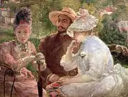 『セーヴルのテラスにて』(1880)  プティ・パレ (ジュネーヴ)