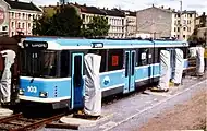 存続決定後に導入されたSL79形電車（1982年撮影）