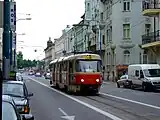 ブラチスラヴァ市電初の連接車であるタトラK2